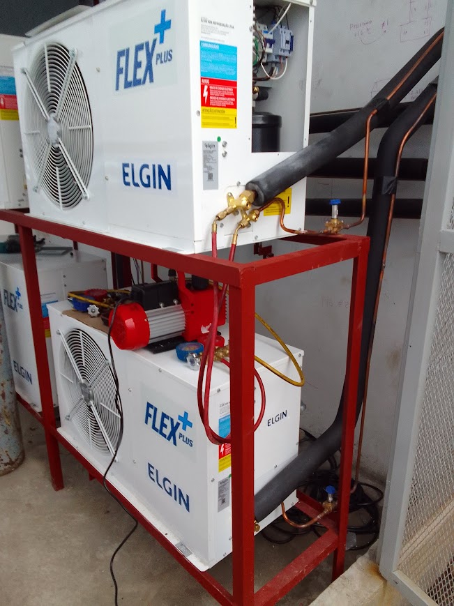 Unidades condensadoras Elgin Flex Plus en rack vertical