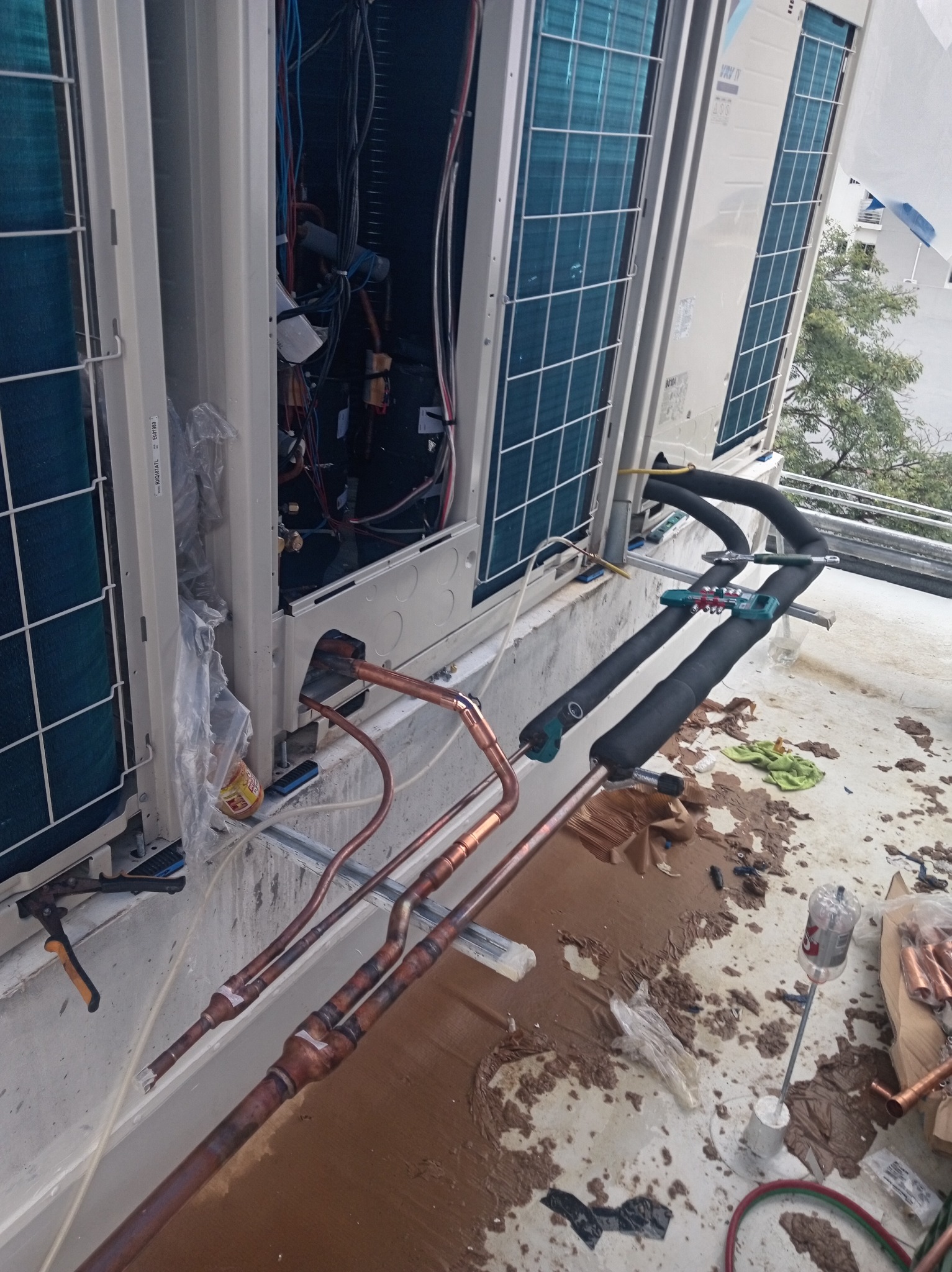Soldadura de tuberías frigoríficas Daikin